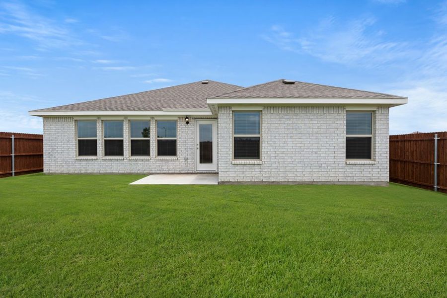 Representative exterior photo of a completed home built from the Austin by Impression Homes in Northspur, Terrell, TX (Image 2). Representative exterior photo of a completed home built from the Austin by Impression Homes in Northspur, Terrell, TX (Image 2).