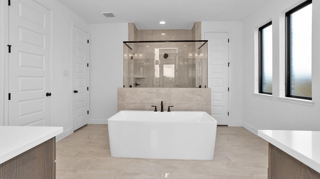 Furnished interior view inside a new home in Midline, Houston (Image 5).