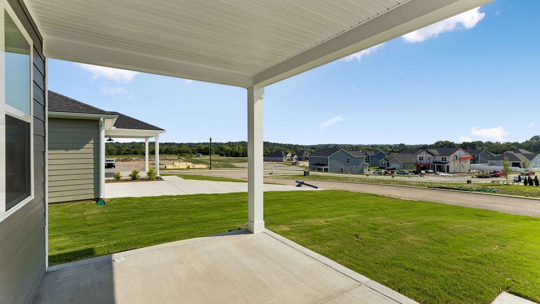 Exterior details and patio area of a home in Reserve at Hickory Ridge, Columbia (Image 29). Exterior details and patio area of a home in Reserve at Hickory Ridge, Columbia (Image 29).