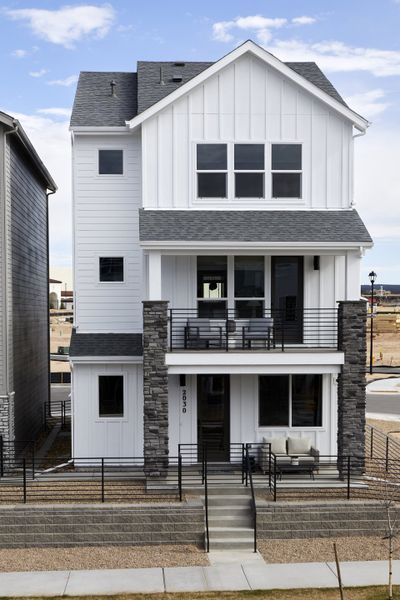 Representative exterior photo of a completed home built from the Brendon by Lokal Homes in Victory Ridge, Colorado Springs, CO (Image 19).