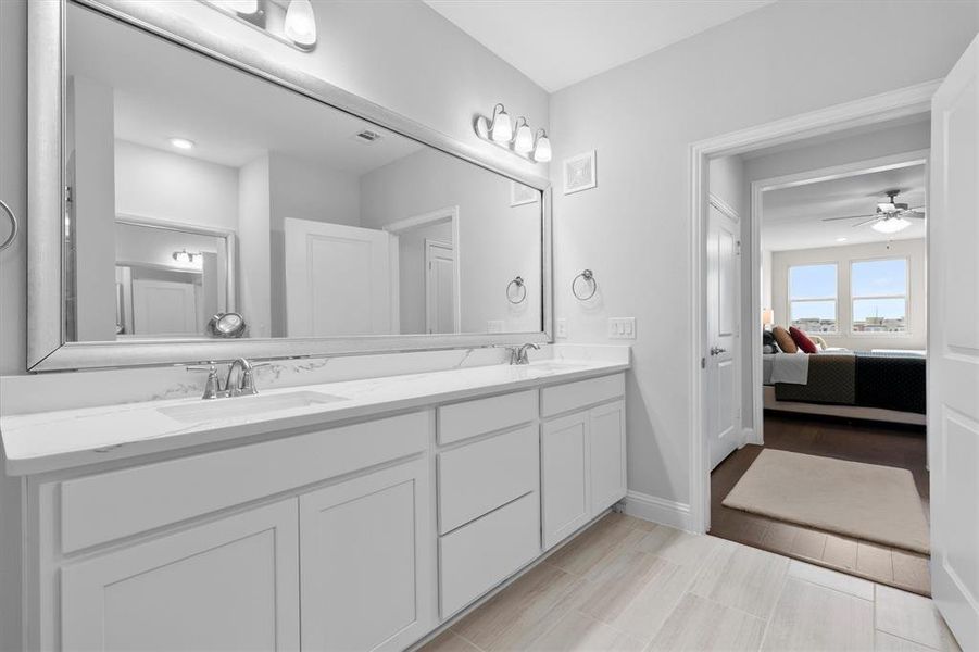 Furnished interior view inside a new home in Gatherings® at Twin Creeks, Allen (Image 22).