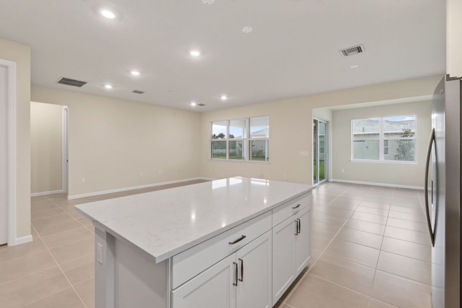 Furnished interior view inside a new home in Del Webb Tradition, Port St. Lucie (Image 5).