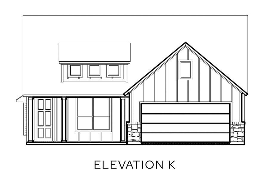 Representative rendering of the exterior for the The Flower by Lillian Custom Homes (Image 5).