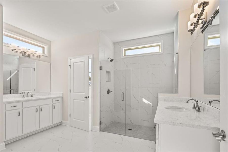 Furnished interior view inside a new home in Soleil Summit Chase, Snellville (Image 31).