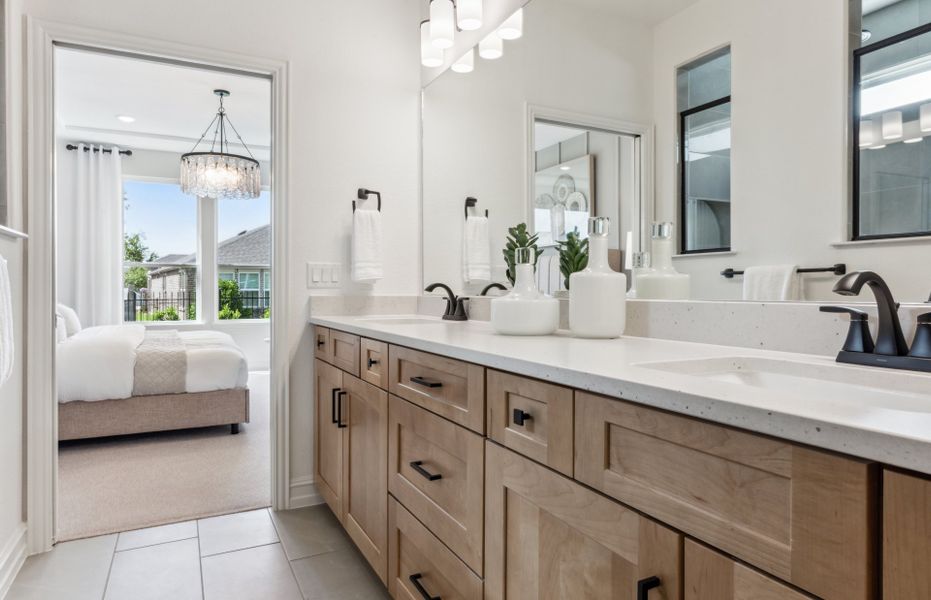 Owner's bath with double vanity