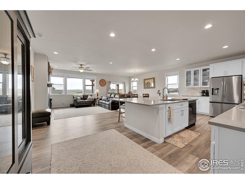 Kitchen and Living Room