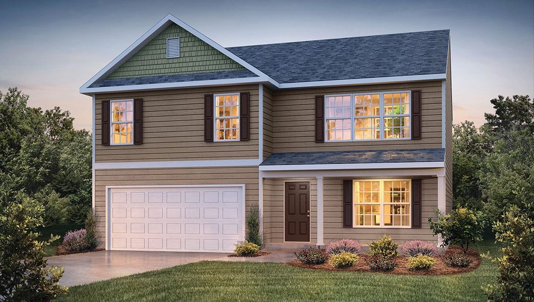 Representative exterior photo of a completed home built from the CHELSEA by D.R. Horton in Raven Ridge, Lexington, NC (Image 2).