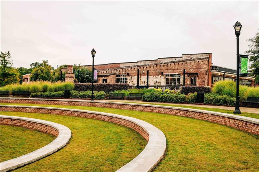 Front exterior of a new home in Rosewood Lake Estates, Hoschton, GA, highlighting curb appeal (Image 56).