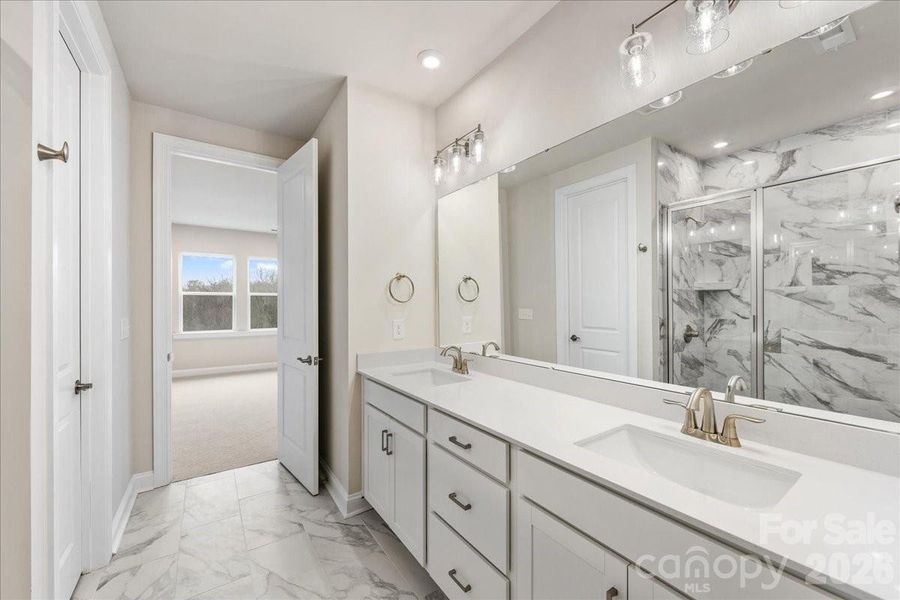 Primary Bathrom with Dual Vanities