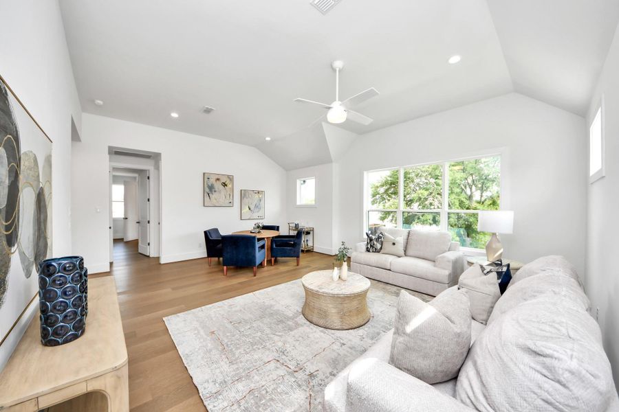 Furnished interior view inside a new home in , Houston (Image 12).