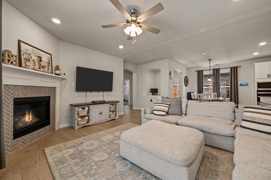 Furnished interior view inside a new home in , Justin (Image 7).