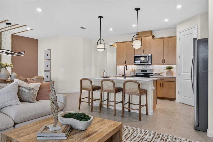 Furnished interior view inside a new home in Pasadena Ridge Master, Dade City (Image 18).
