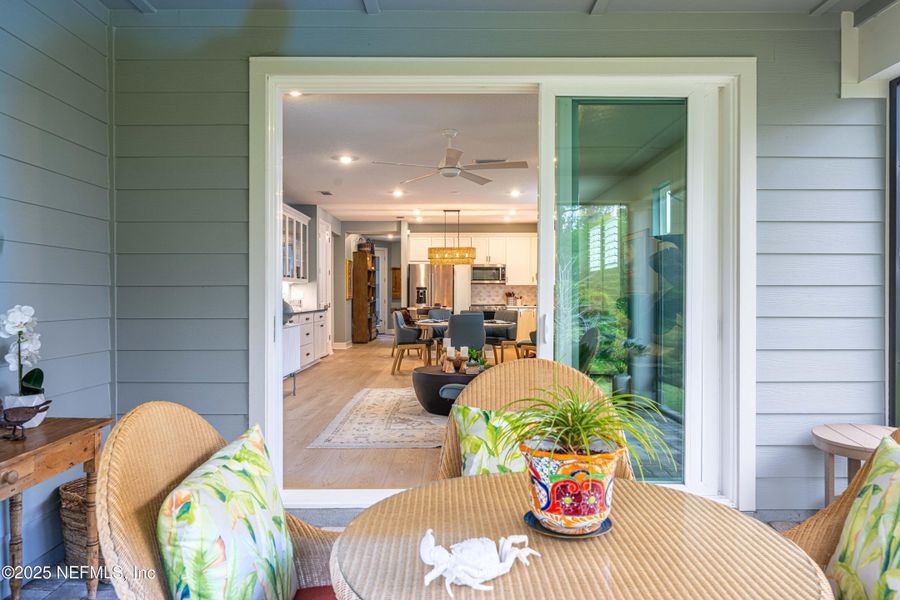Exterior details and patio area of a home in Del Webb Nocatee, Ponte Vedra (Image 4). Exterior details and patio area of a home in Del Webb Nocatee, Ponte Vedra (Image 4).