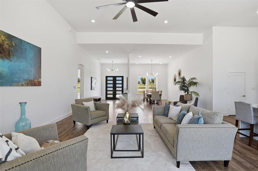Furnished interior view inside a new home in Pecan Plantation, Granbury (Image 13).
