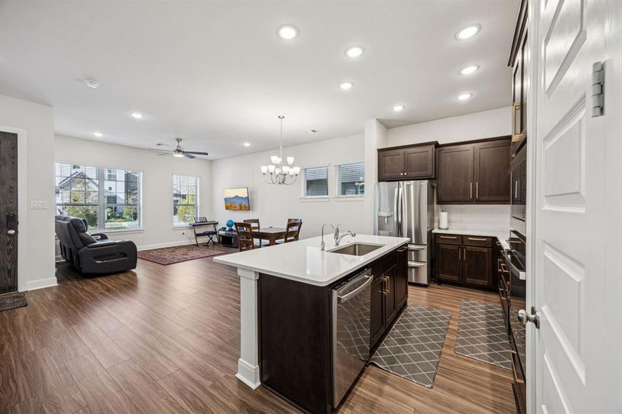 Furnished interior view inside a new home in , Euless (Image 9).