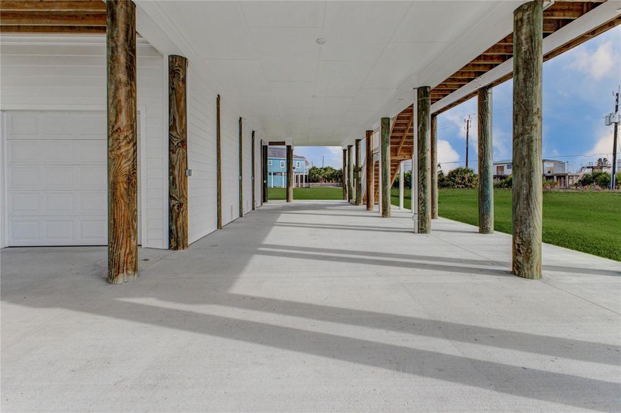 Exterior details and patio area of a home in , Galveston (Image 23).