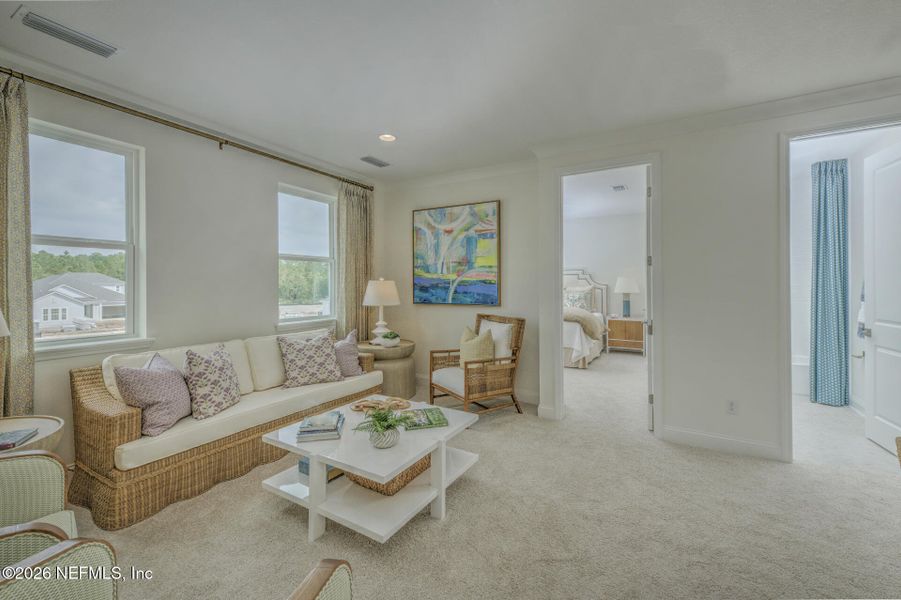 Furnished interior view inside a new home in Reflections at Nocatee, Ponte Vedra (Image 34). Furnished interior view inside a new home in Reflections at Nocatee, Ponte Vedra (Image 34).