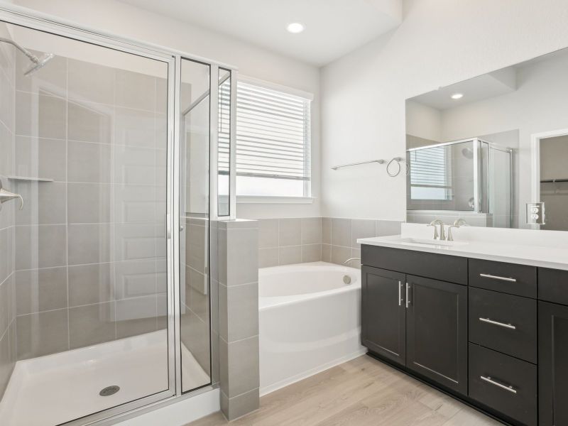 Furnished interior view inside a new home in Opal Meadows, Kyle (Image 4).