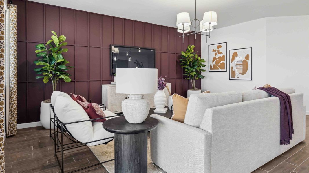 Furnished interior view inside a new home in Entrada Del Oro, Gold Canyon (Image 11). Furnished interior view inside a new home in Entrada Del Oro, Gold Canyon (Image 11).