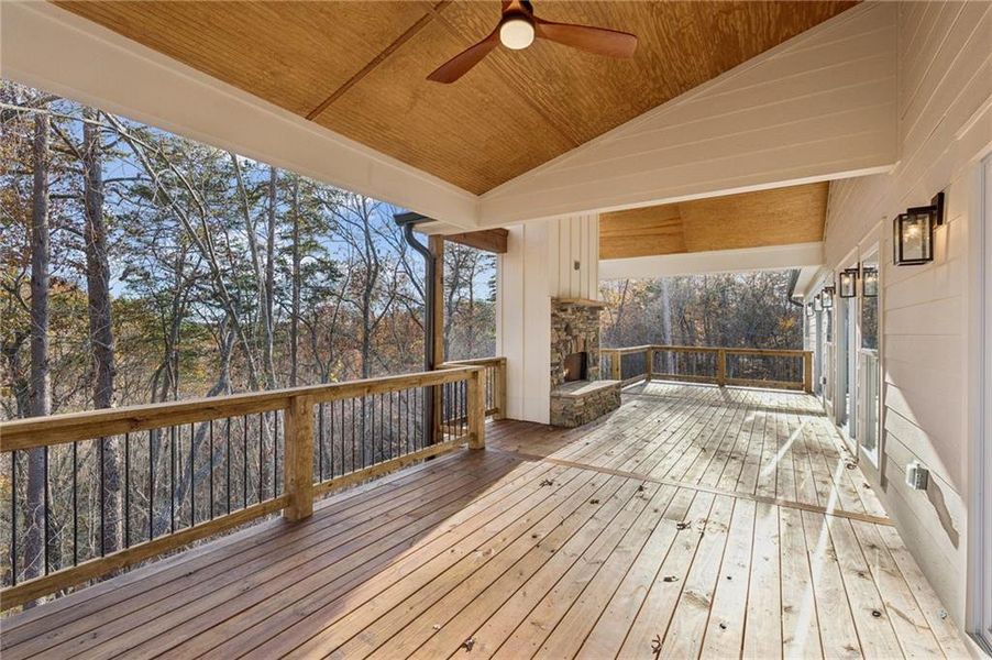 Exterior details and patio area of a home in , Dahlonega (Image 24).