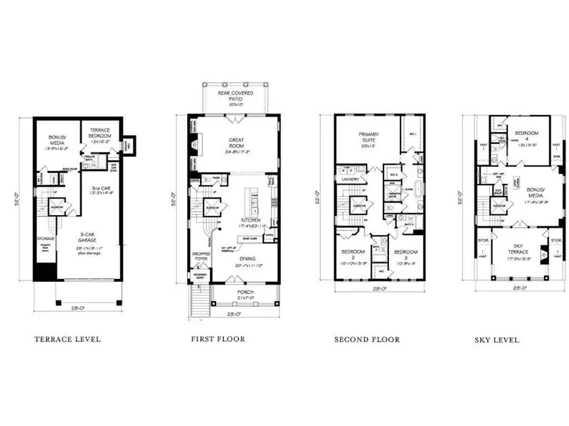 2D floor plan layout of this home in , Suwanee, GA (Image 4).