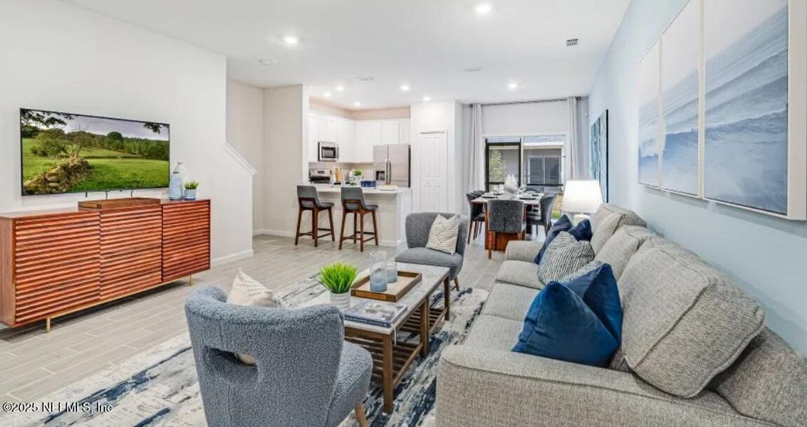 Furnished interior view inside a new home in , St. Augustine (Image 7).