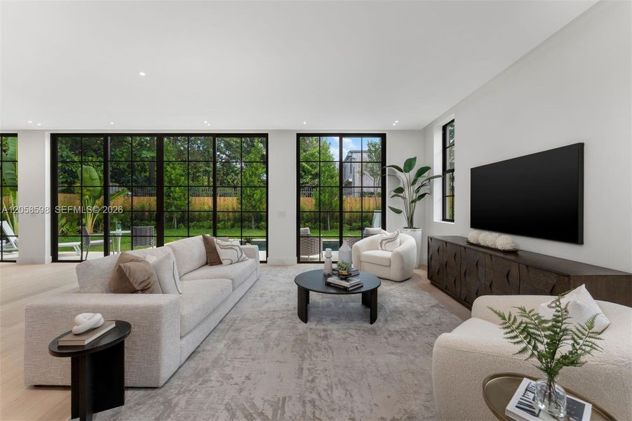 Furnished interior view inside a new home in , Miami (Image 5).