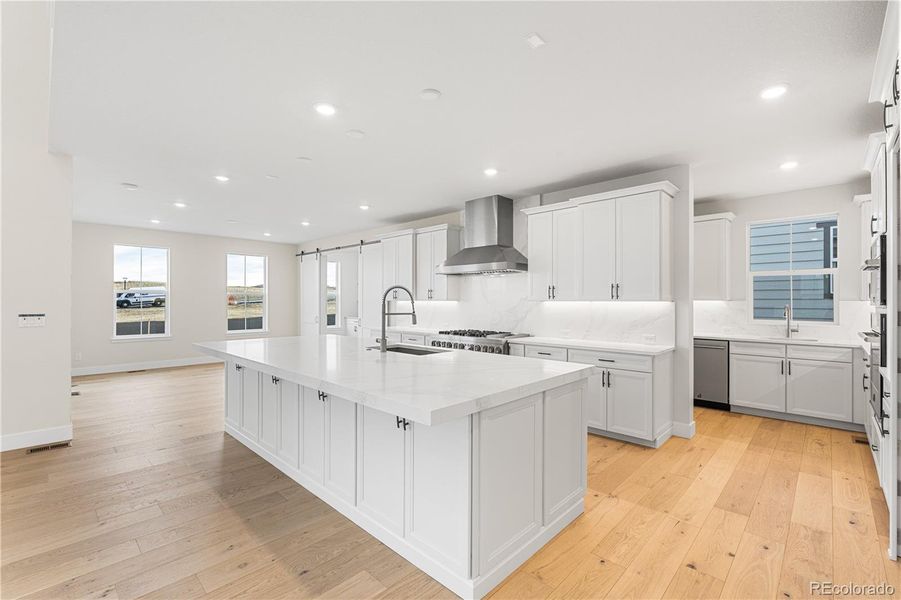Furnished interior view inside a new home in Luxe at The Canyons, Castle Pines (Image 8).