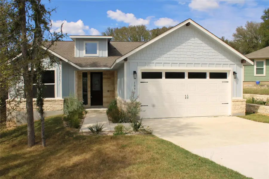 Front exterior of a new home in , Bastrop, TX, highlighting curb appeal (Image 2). Front exterior of a new home in , Bastrop, TX, highlighting curb appeal (Image 2).