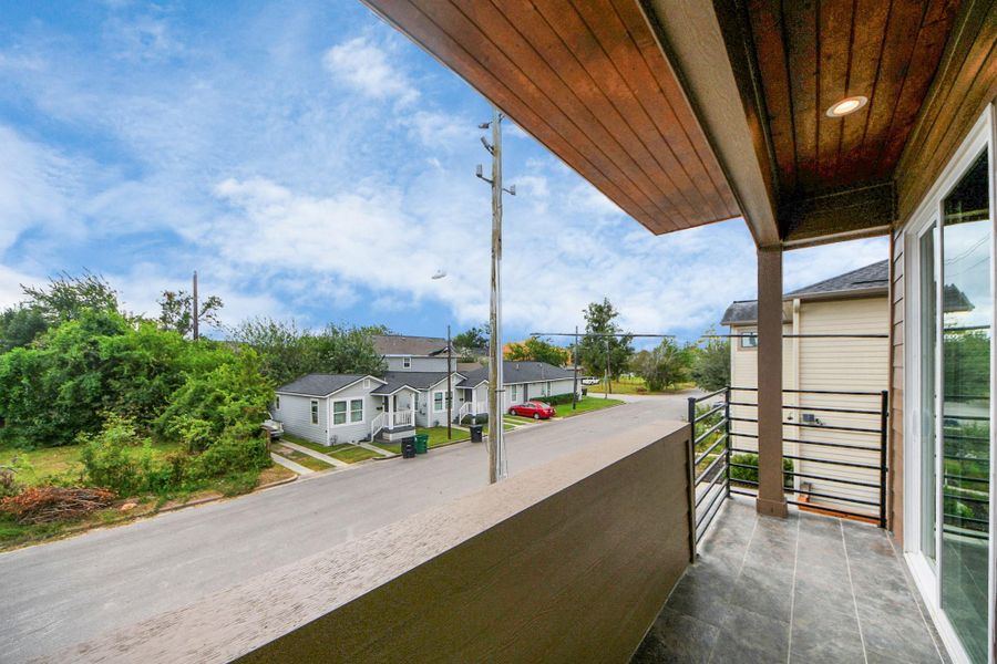 Exterior details and patio area of a home in , Houston (Image 3).