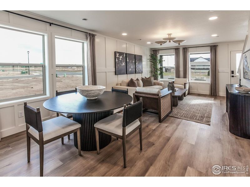 Furnished interior view inside a new home in Prairie Song Story Collection - Single Family Homes, Windsor (Image 11).