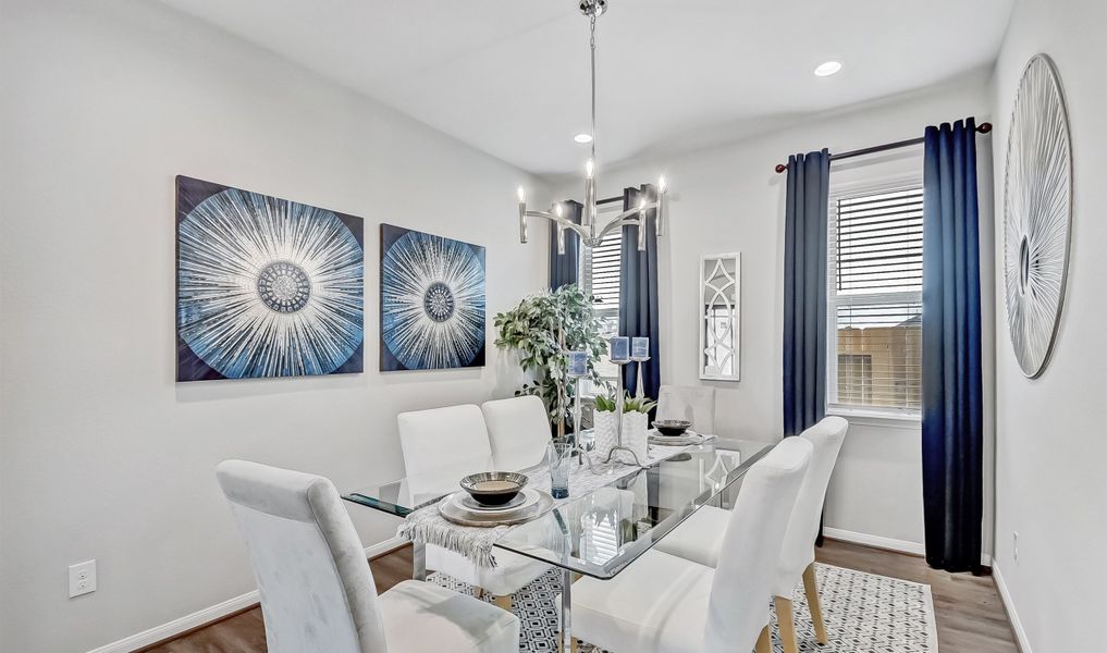 Dining room off foyer