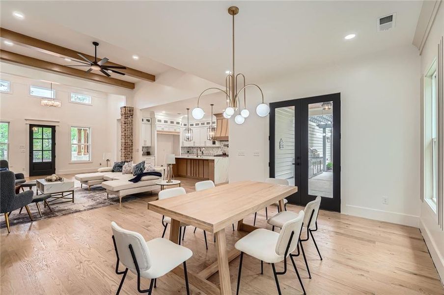 Furnished interior view inside a new home in , Snellville (Image 6).