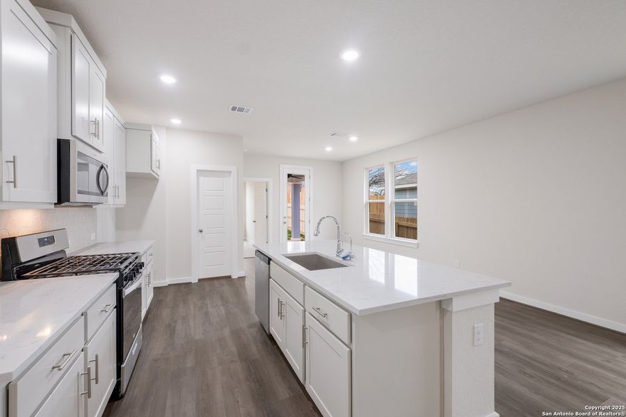 Furnished interior view inside a new home in Avondale, San Antonio (Image 5). Furnished interior view inside a new home in Avondale, San Antonio (Image 5).