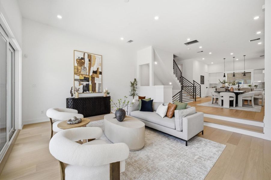 Furnished interior view inside a new home in , Houston (Image 9).