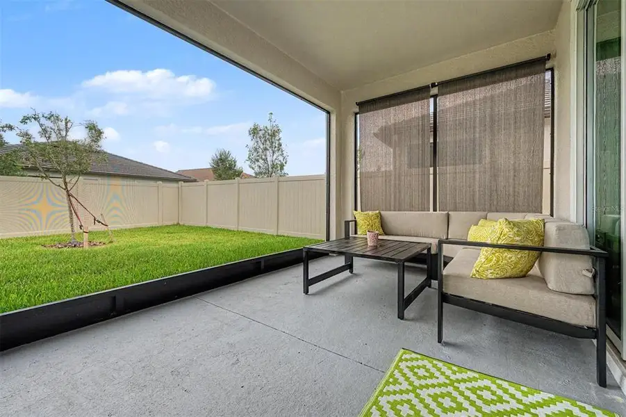 Exterior details and patio area of a home in Mirada Active Adult, San Antonio (Image 3).