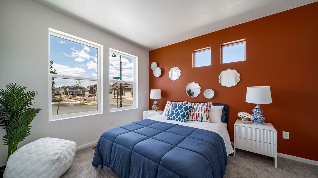 Furnished interior view inside a new home in Banning Lewis Ranch - New Homes Colorado Springs, Colorado Springs (Image 10). Furnished interior view inside a new home in Banning Lewis Ranch - New Homes Colorado Springs, Colorado Springs (Image 10).
