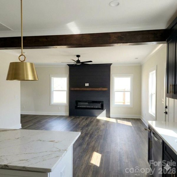 Furnished interior view inside a new home in , Concord (Image 5).