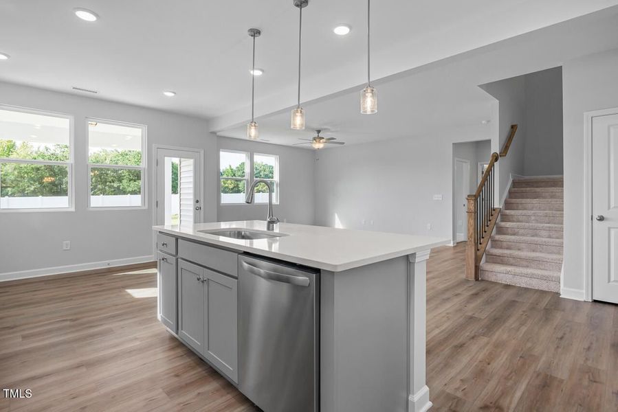 Furnished interior view inside a new home in Woodland Crossing, Zebulon (Image 7).