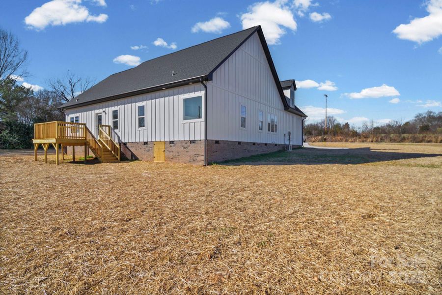 Exterior details and patio area of a home in , Marshville (Image 25).