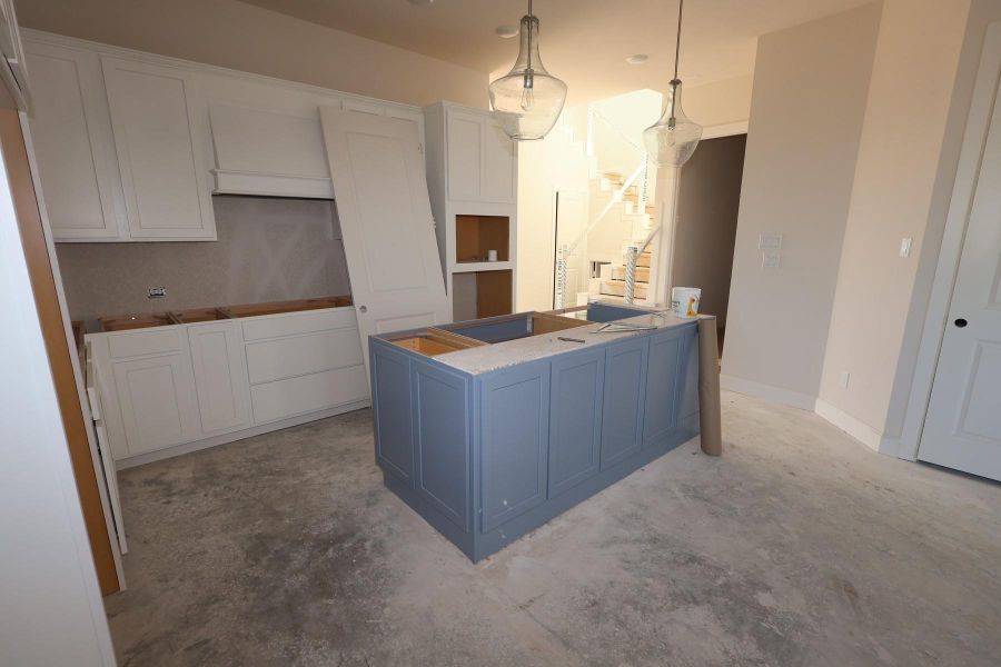 In-progress construction of a new home in Sienna - Landmark Row Collection, Missouri City, TX (Image 5).