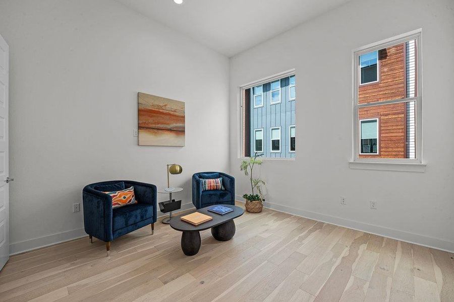 Furnished interior view inside a new home in Bluebonnet Lofts, Austin (Image 11).
