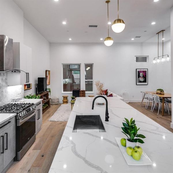 Furnished interior view inside a new home in , Dallas (Image 8).