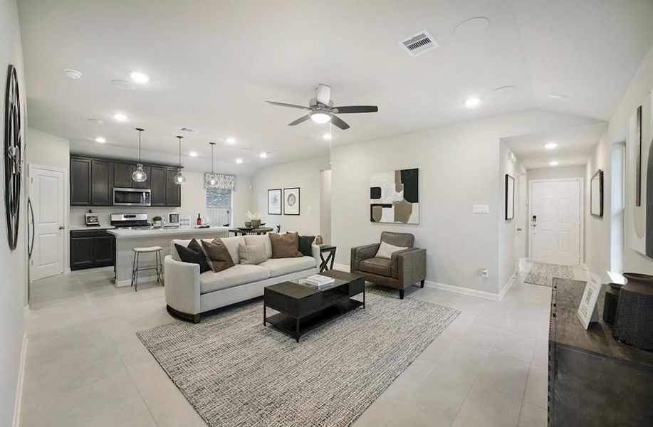 Furnished interior view inside a new home in Sorella: Signature Collection, Tomball (Image 7).