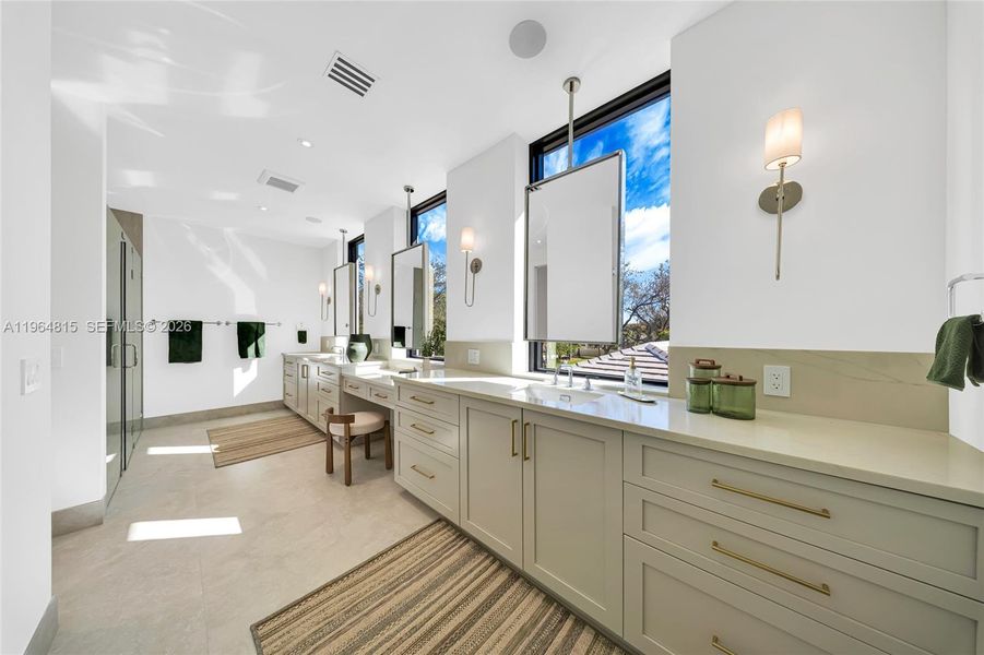 Furnished interior view inside a new home in , Miami (Image 39). Furnished interior view inside a new home in , Miami (Image 39).