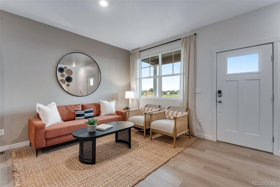 Furnished interior view inside a new home in Vista Meadows, Fort Lupton (Image 24).