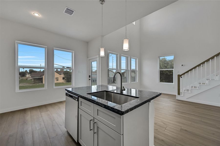 Furnished interior view inside a new home in , Galveston (Image 9).