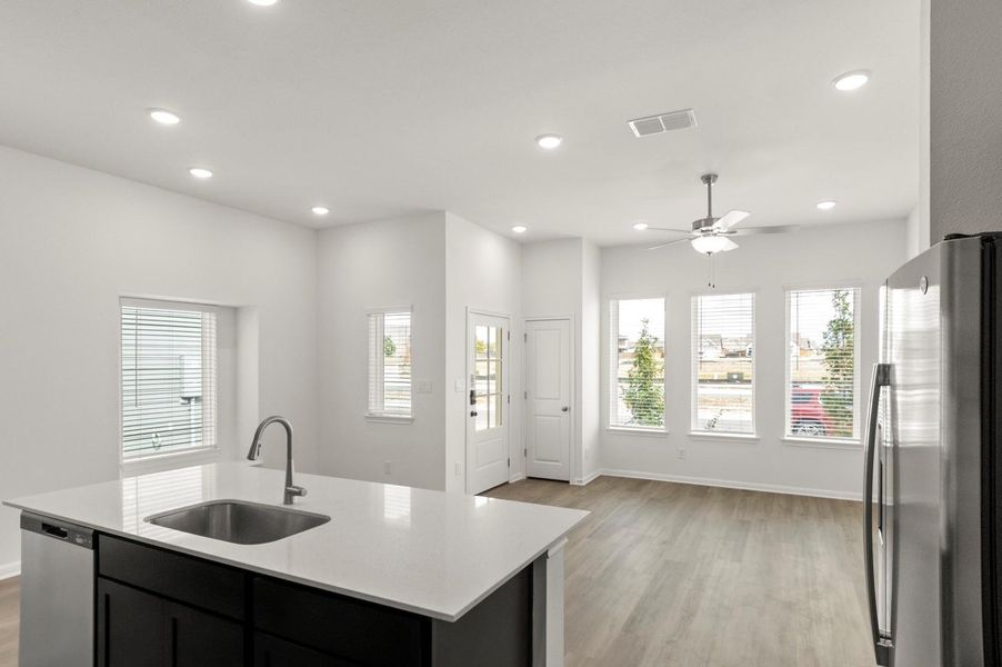 Furnished interior view inside a new home in Trace, San Marcos (Image 14).