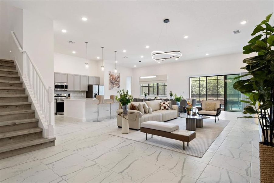 Furnished interior view inside a new home in , Kissimmee (Image 67).