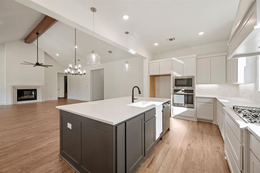 Furnished interior view inside a new home in Rolling Creek Ranch, Aledo (Image 16).